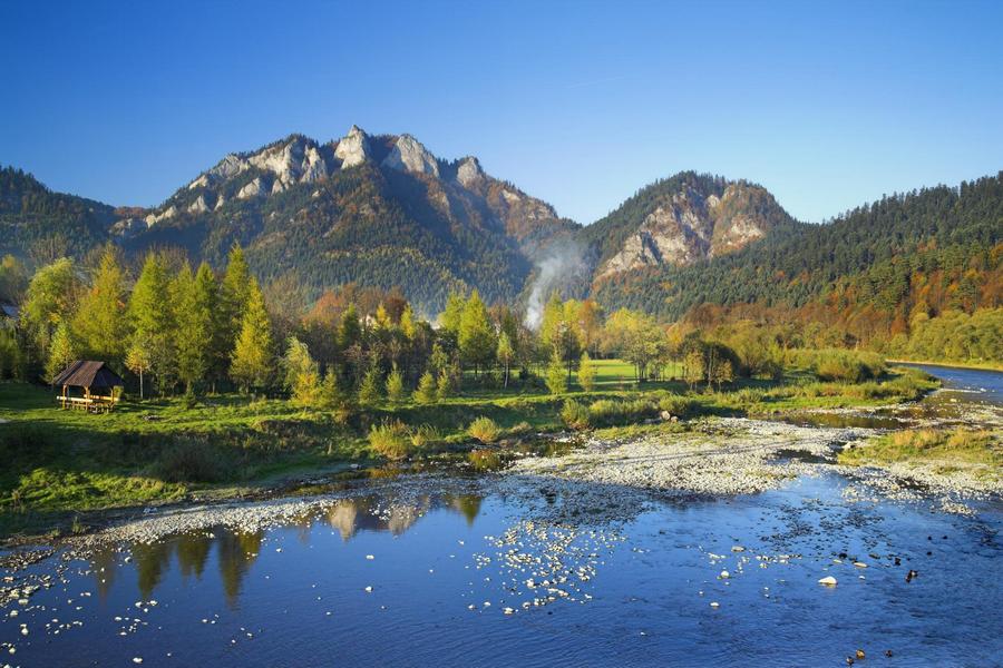 Widok na Trzy Korony w Pieninach
